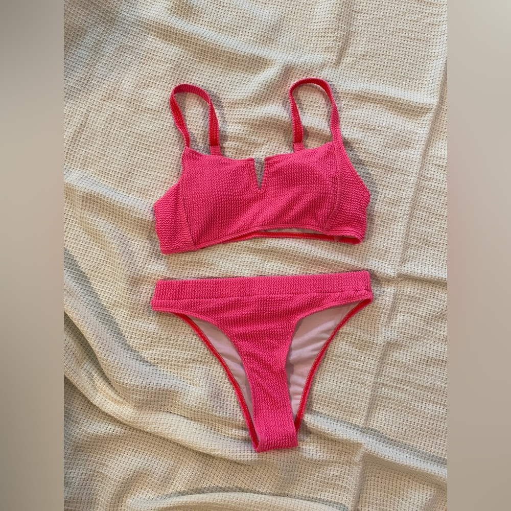 Hot Pink Bikini Set - L